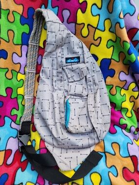 Kavu Grey Arrow Rope Sling Backpack
